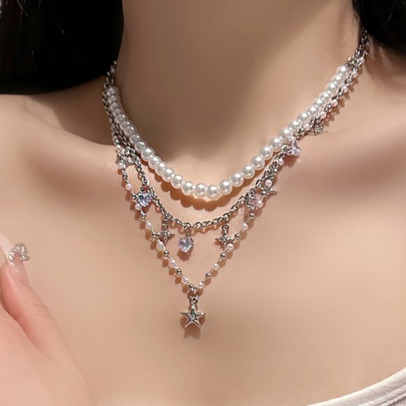star pearl necklace - Picture 6 of 12